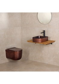 Resim Et-h5110c Asma Klozet Mat Bakır 