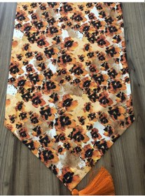 Resim Leopar Çiçek Desenli Runner Çok Renkli 