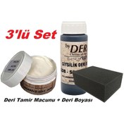 Resim Derby Mont Direksiyon Koltuk Deri Boyası Ve Tamir Macunu 3'Lü Set 