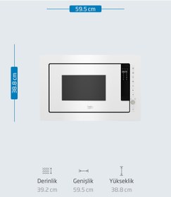 Resim Beko Bmc 2520 B Beyond Serisi Ankastre Mikrodalga Fırın 