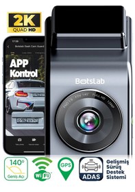 Resim 360+ G300H Pro 2K QHD ADAS Wifi + GPS 140° Geniş Açı Gece Görüşlü Akıllı Araç İçi Kamera 