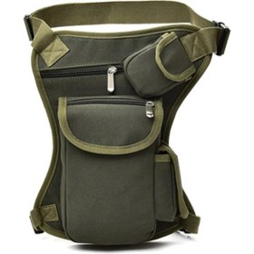 Resim Wealthy Çok Fonksiyonlu Açık Sürme Kanvas Bacak Çantası Taktik Bel Çantası 