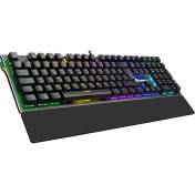 Resim Gamebooster G98 Spirit Rgb Blue Optik Switch Su Geçirmez Mekanik Siyah Gaming Klavye 