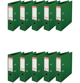 Resim Esselte Geniş Plastik Klasör (9940) Yeşil 10 Lu Paket 