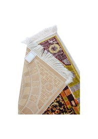 Resim Lüks Çeyizlik Seccade, Hediyelik Kadife Namazlık Sarı 