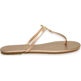 Resim Tkees Tk-2112 Klasik Tokali Parmak Arası Bronz Kadın Terlik Bronz 