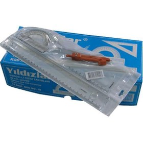 Resim Yıldızlar Çizim Takımı Pergelli 30 CM 19 