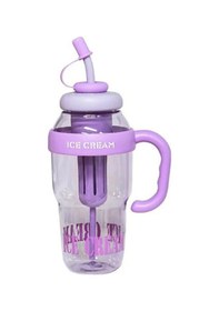Resim Bıgmug Ice Cream Tritan Pipetli Suluk Detoks Matara 1300 Ml Mor 