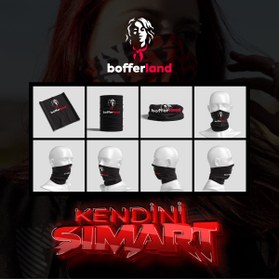 Resim bofferland Motosiklet Buff Bandana - Rüzgar Geçirmez Unisex Nefes Alabilir Kumaş Outdoor Bisiklet Kamp 62 