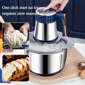 Resim Ev Çok Fonksiyonlu Gıda İşleme Makinesi, 3L/5L Kapasite Seçenekleri, Güçlü Paslanmaz Çelik Et Kıyma Makinesi, Meyve Sıkacağı Erişte Yapıcı, Sarımsak Püresi Yan Yemek, İdeal Mutfak Mobilyası Hediyesi 