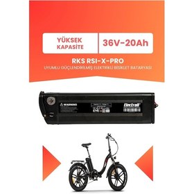 Resim Rks Rsı-x-pro Uyumlu 36v 20ah Elektrikli Bisiklet Bataryası Siyah 