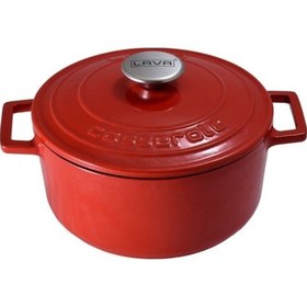 Resim Yuvarlak Tencere Ç24 Folk Kırmızı .lvytc24k1r Kırmızı 