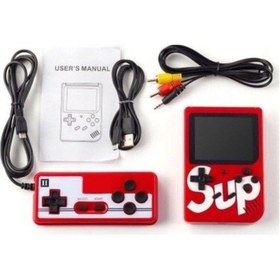 Resim Torima GC-01 Çift Kol 400 Nostalji Oyunlu Mini Atari Kırmızı 