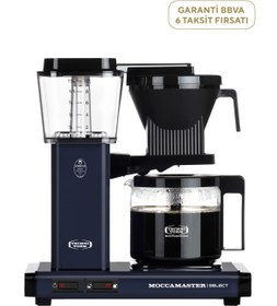 Resim Moccamaster KBG Select Cam Potlu Gece Mavisi Filtre Kahve Makinesi 