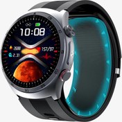 Resim Spovan Electro Pro Hava Basınçlı Tansiyon Şeker NFC Sesli Görüşme EKG Türkçe Akıllı Saat 