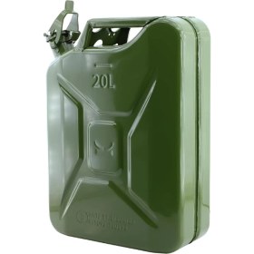 Resim FourForce Metal Benzin Bidonu 20 Litre Akaryakıt Mazot Taşıma Doldurma Depolama Bidonu + Aktarma Borusu 