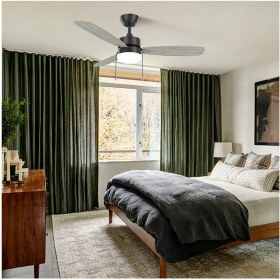 Resim 3 Kanatlı Led Siyah 111cm Tavan Vantilatörü 