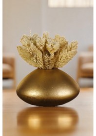 Resim Dekoratif Vazo El Yapımı Altın Eskitme Renk Model 19 Karışık 