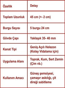 Resim Metal Unıversal Şemsiye Sabitleyici Gold 