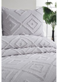 Resim Çeyiz Diyarı Samira 2 Parça Tek Kişilik Pike Takımı Gri Gri 