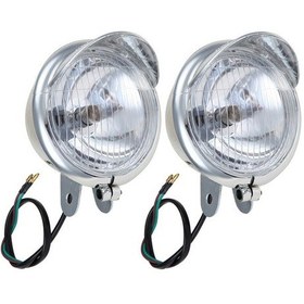 Resim Motosiklet Chooper Nikel Sis Farı Takım Oem 