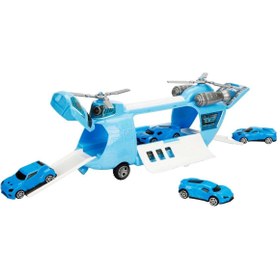 Resim handanca Garaj Seti Polis, Ambulans, Asker Taşıyıcı ve Helikopter Araçlı Oyun/Koleksiyon Oyuncağı 
