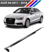 Resim Audi A6 Ön Sağ Kapı Cam Sıyırıcı Fitili Kromlu 2011-2018 