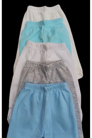 Resim özdemirli bebe Bebek Patikli Alt Hava Alır Kumaş Düz Renk (5 Li Paket) 