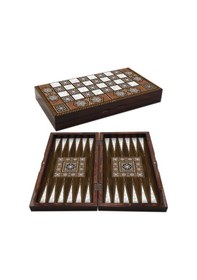 Resim Masif Sedef Tavla Büyük Boy 