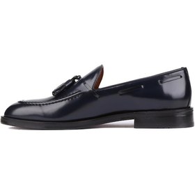 Resim Shoetyle - Lacivert Açma Deri Püsküllü Erkek Klasik Ayakkabı 250-7951-837 
