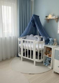 Resim Kiddy Happy Lacivert Beşik Cibinliği Ve Cibinlik Aparatı 