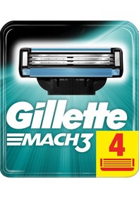 Resim Gillette Mach3 Yedek Tıraş Bıçağı 4 Adet 