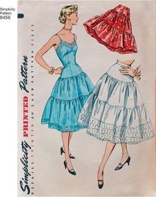 Resim Us8456r5 1950'ler Moda Kadın Slip Ve Jüpon Dikiş Desenleri, Bedenler 14-22 