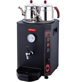 Resim Silverinox Jumbo Çay Makinesi 13 Lt 1750 W Siyah Profesyonel Endüstriyel 