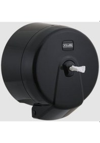 Resim Vialli K3B Mini Cimri Içten Çekmeli Tuvalet Kağıt Dispenser Siyah 