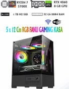 Resim RAMTECH Suppley Mini Ryzen 7 5700x / Rtx 4060 8Gb / 32Gb Ram / 1Tb Nvme M2 SSD / Oyuncu Bilgisayarı 