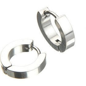 Resim Düz Erkek Küpe Çelik Takı Aksesuar W P24 T5 Çelik 