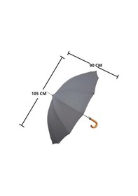Resim Marlux 105 CM Vale Protokol Baston Şemsiye Siyah Siyah - Siyah 