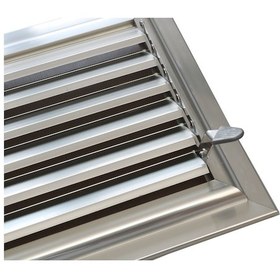 Resim Winlüx Eloksallı Alüminyum Banyo Menfezi Parlak Gri 