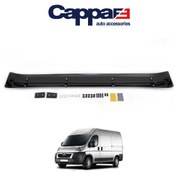 Resim Cappafe Peugeot Boxer Ön Cam Güneşlik Siperlik Vizör Şapka Terek Akrilik (ABS) Piano Black 2006-2014 