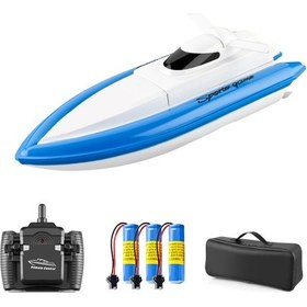 Resim 800 Uzaktan Kumandalı Tekne 2.4g 20km/h Rc Tekne Rc Oyuncak Hediye Çocuklar Yetişkinler Erkekler Kızlar Çanta 3 Pil İle 