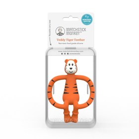 Resim Matchstick Monkey Silikon Diş Kaşıyıcı / Teddy Tiger 