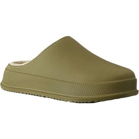 Resim Cex 3pr Haki Kadın İçi Tüylü Sabo Terlik Haki 