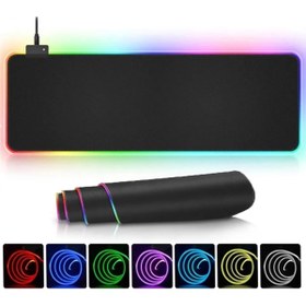 Resim JUNGLEE Rgb Led Işıklı Gaming Mousepad Xl 80cm X 30 Cm Büyük Boy Oyuncu Mouse Pad 