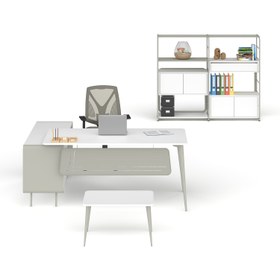 Resim Pierro Ofis Peru Personel Ofis Takımı - Beyaz - Kum Beji 