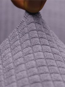 Resim 6li Sandalye Kılıfı Yıkanabilir Likralı Esnek Lastikli Sandalye Örtü 6li Ekonomik Paket Koyu Gri 