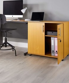 Resim ECM Ofis Dolabı Ofis Büro Mobilyası Evrak Dolabı Lüks Modern Kapaklı Raf Mobilya Kayın Organizer 