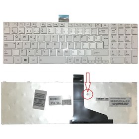 Resim Toshiba 6037B0068205. 6037B0068209 Notebook Klavye Beyaz 