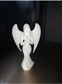 Resim Pla Malzeme Natural Melek Heykeli Hediyelik Ev Ofis Dekoratif Ürün 13cm 