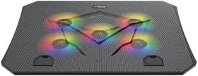 Resim Meetion | CP3030 | Siyah | Laptop Soğutucu Stand | Beş Fan | RGB Aydınlatma 